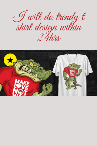 I will do trendy t shirt design within 24hrs
